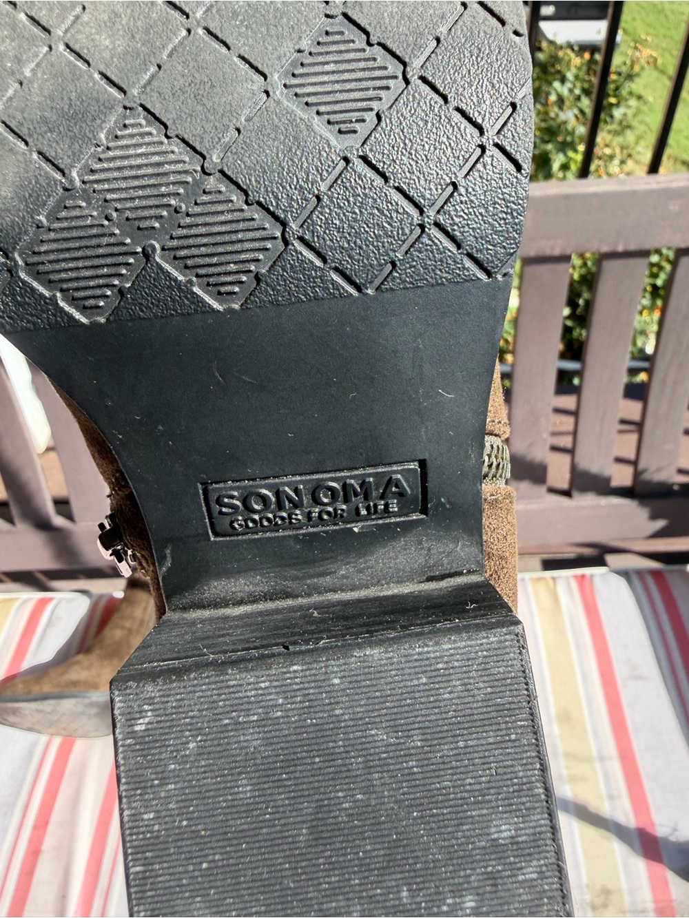 Sonoma Olive Suede Ankle Boots with Stud & Side Zipper - Picture 11 of 11